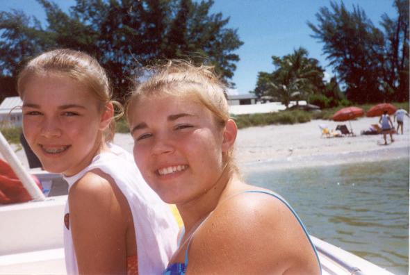 Melissa and Michelle after Parasailing!